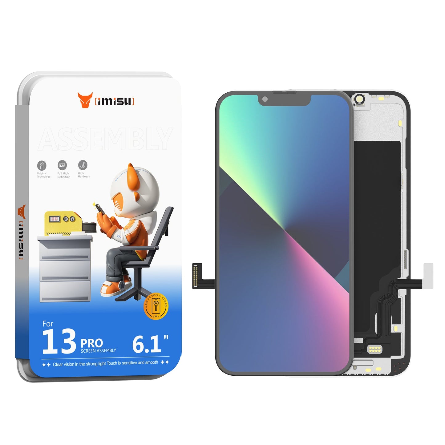 IMISU Certified High-Performance iPhone 13 Pro Replacement Screen