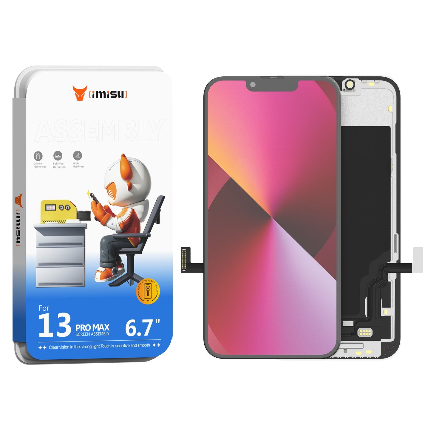 IMISU Certified High-Performance iPhone 13 Pro Max Replacement Screen