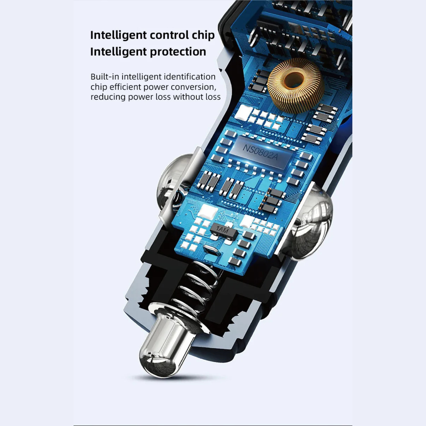 NCC R20 - 53W Car Charger with Bluetooth 5.3, FM Transmitter & RGB Lighting