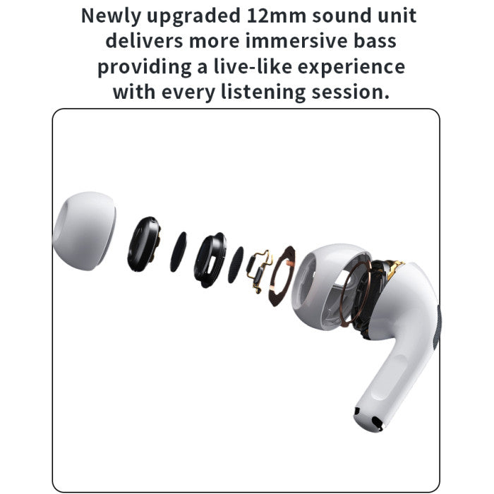 YESIDO JE23.2 - Wireless Earbuds with Soft Ear Hooks & 4-Hour Playtime (White)