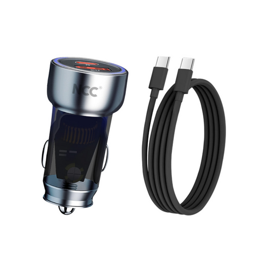NCC R13 - 48W Car Charger Set with PD 30W + QC 18W + 1.3m USB-C Cable (Black)