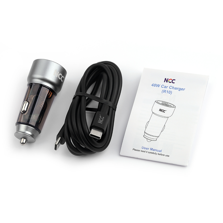 NCC R13 - 48W Car Charger Set with PD 30W + QC 18W + 1.3m USB-C Cable (Black)