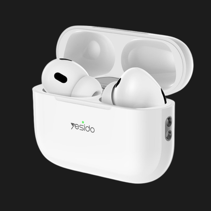 YESIDO JE23.2 - Wireless Earbuds with Soft Ear Hooks & 4-Hour Playtime (White)
